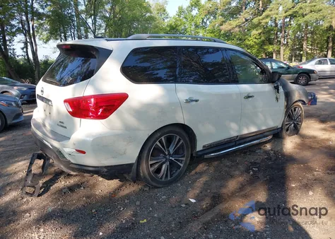 2018 Nissan Pathfinder Platinum from USA, damaged, VIN 5N1DR2MM2JC659693